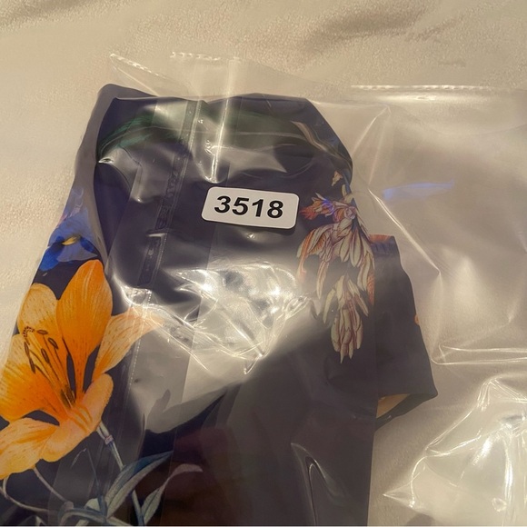 New! Ochie Midnight Floral Olivia Off Shoulder One Piece Swimsuit 3518 - Picture 9 of 9